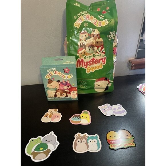 SQUISHMALLOWS Scented Mystery Squad Bag 5” Toy Series 1 Trading Cards & Stickers - Picture 3 of 3